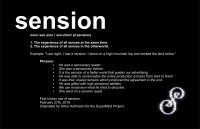 Sensions Produce Sensational Sensations! Sensions Produce Sensational Sensations!