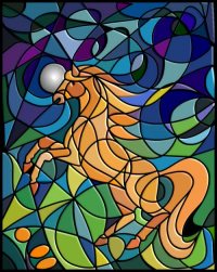 Fairy Tale - The Golden Horse by Silvia Hartmann